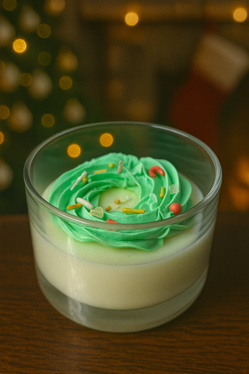 Bougie Couronne de noël