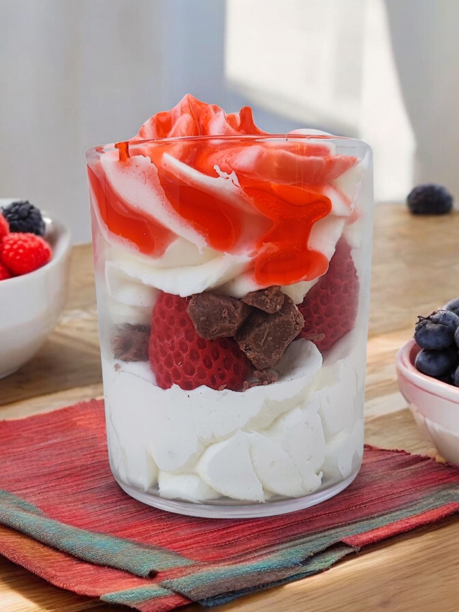 Bougie Verre Fraise