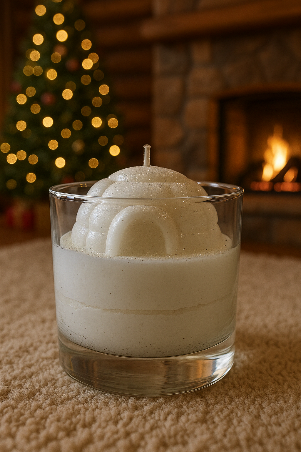 Bougie Grand Verre Igloo