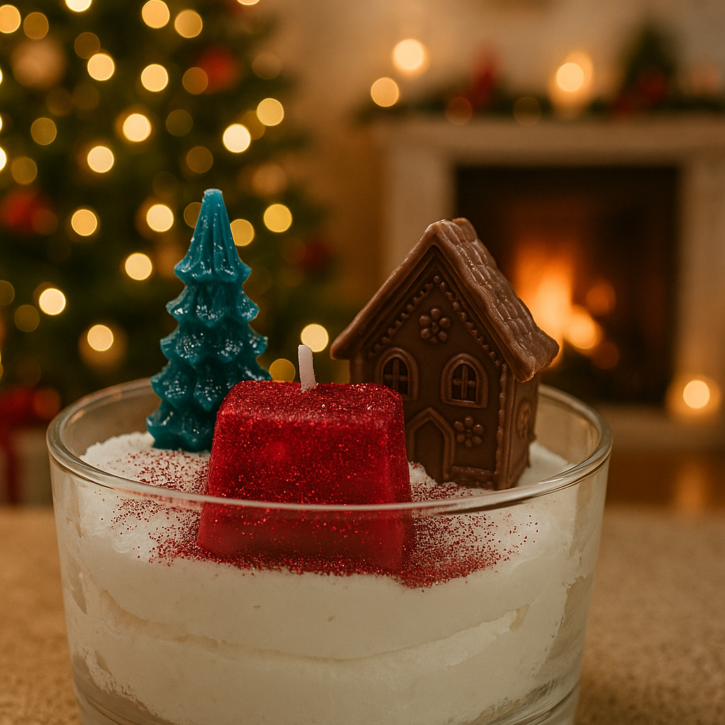 Bougie Chalet de Noël