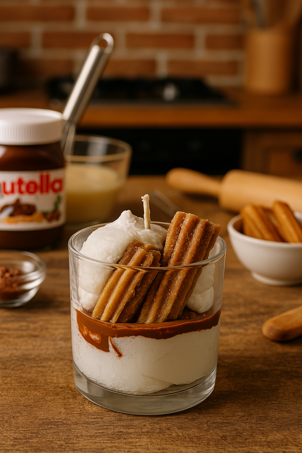 Bougie Verre Churros