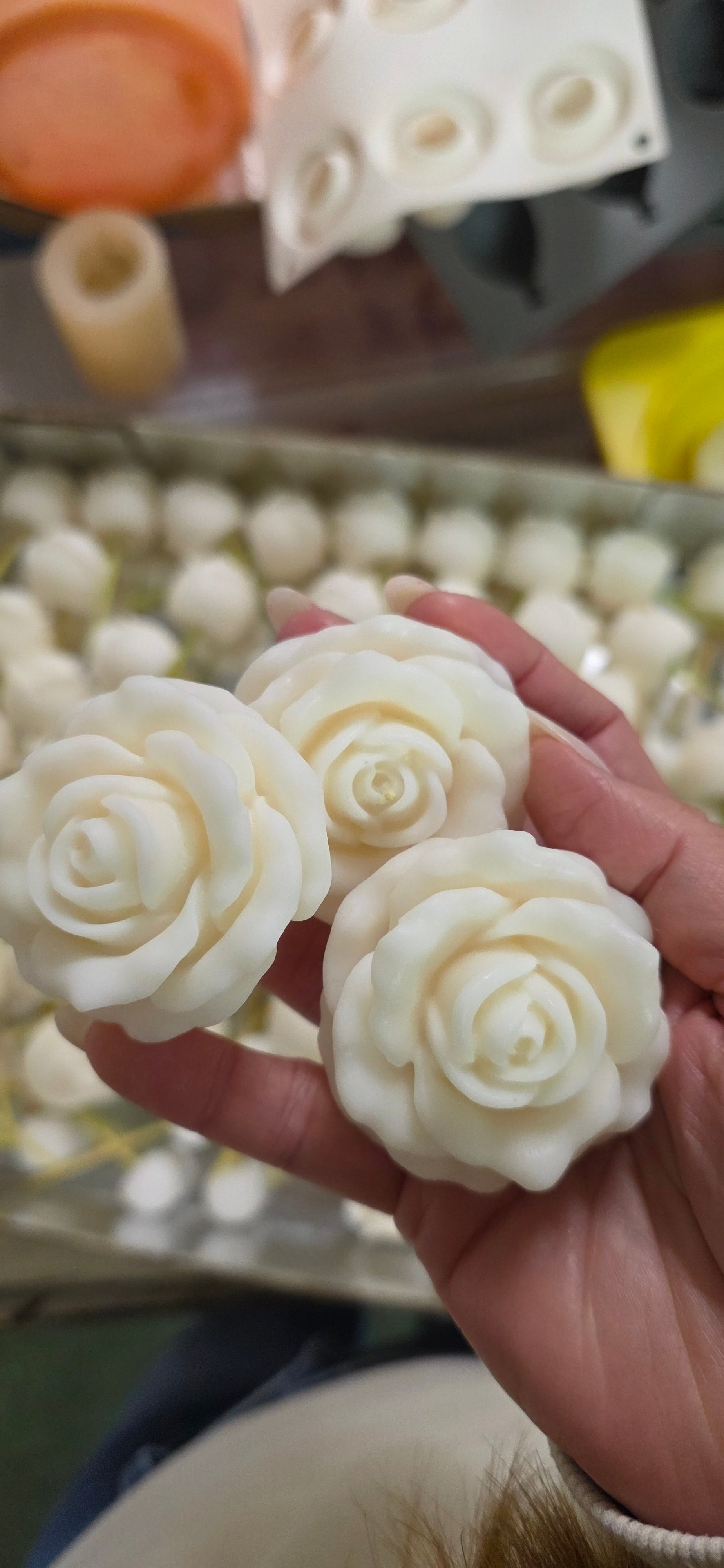 Fondant de cire Fleur blanche