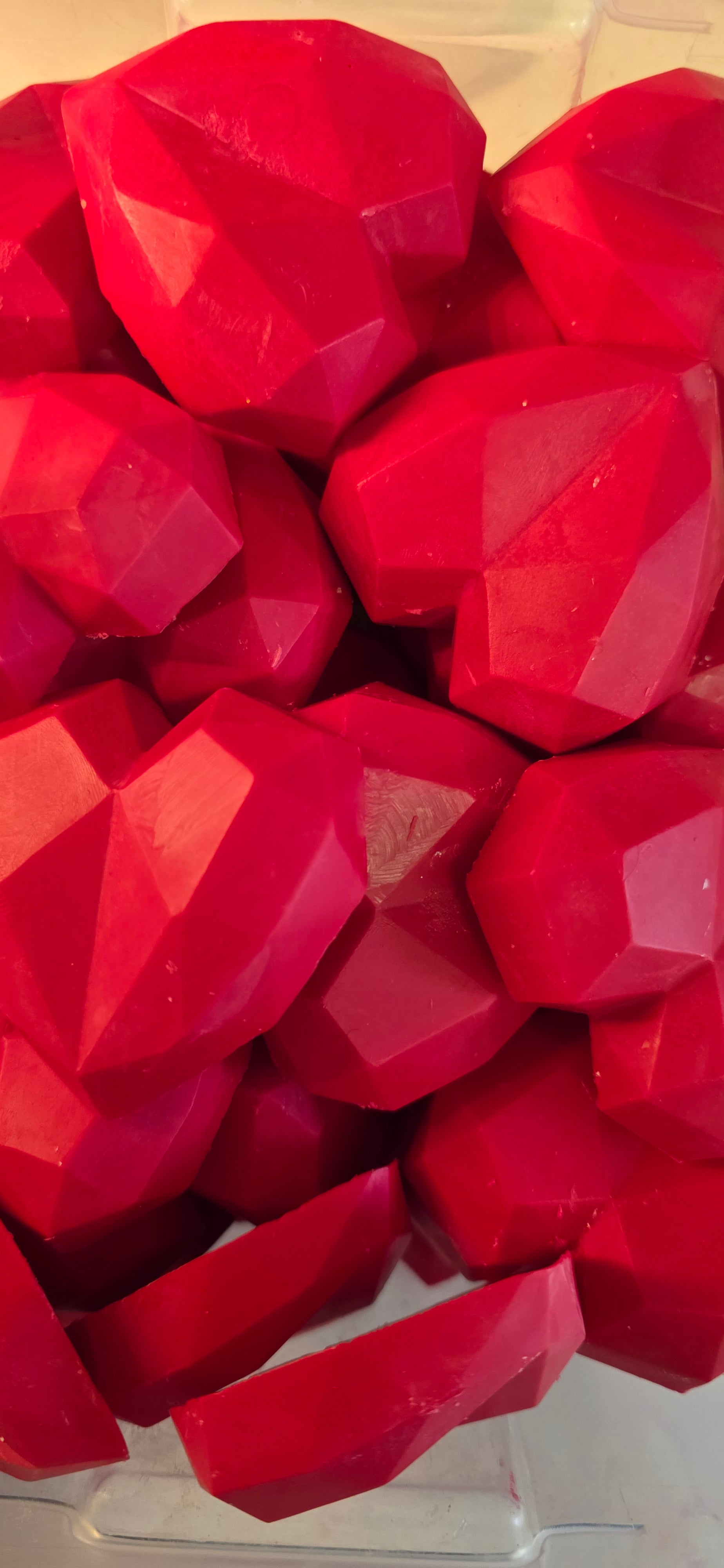 Fondant de cire Coeur rouge